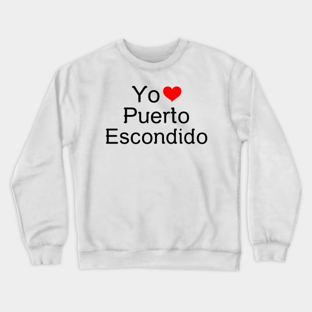 Yo Heart Puerto Escondido Surfer Crewneck Sweatshirt by Tropical Zen Printz